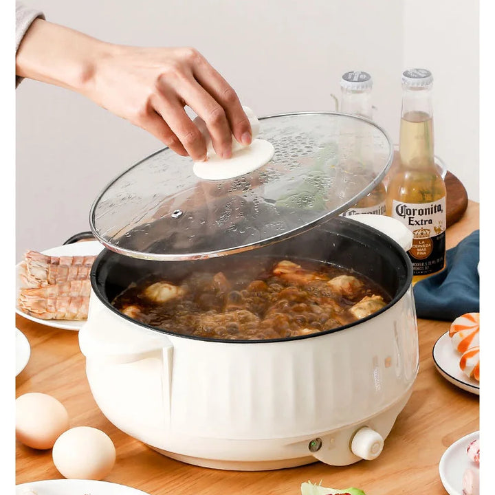 220V Multi Cookers Single/Double Layer Electric Pot 1-2 People Household Non-stick Pan Hot Pot Rice Cooker Cooking Appliances