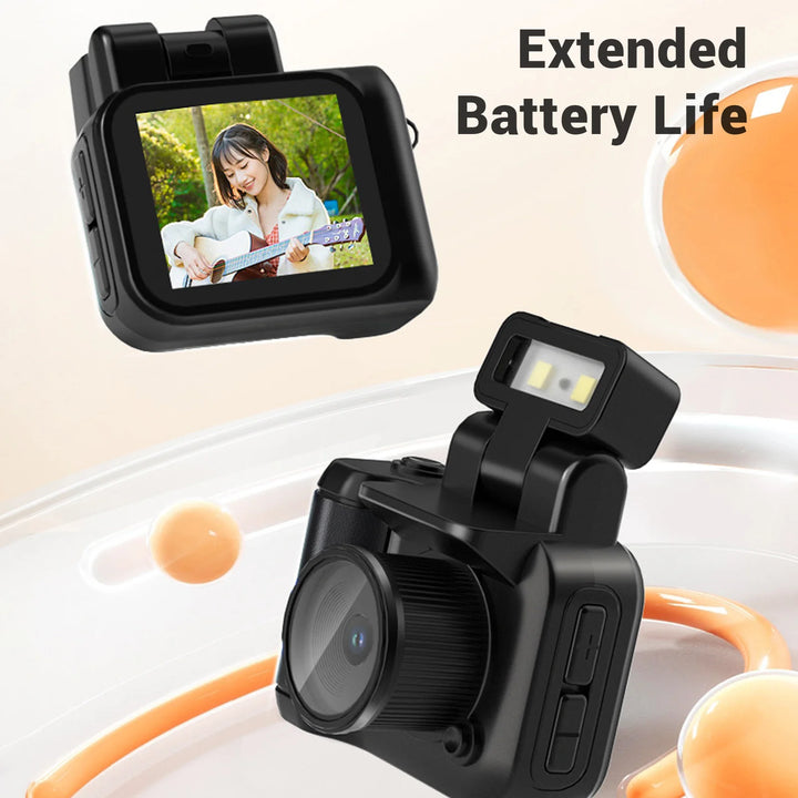 2MP Camera Video Camera DV Camera HD 1080P 2MP 160° Lens Angle Portable Rechargeable Video Camera for Students School Girl Gift