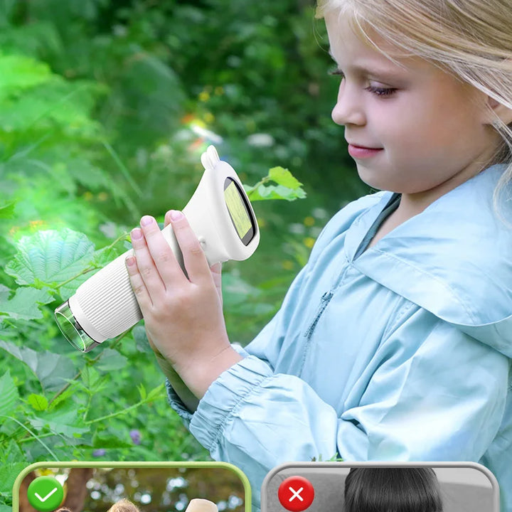 Microscope for Kids Children Microscope with 2 Inch Screen 1000x Zoom Mini Handheld Microscope Camera Christmas Birthday Gifts