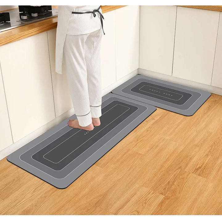 1PCS Kitchen Floor Mat Waterproof, Anti-skid, Anti-dirty Foot Mat Household Door Mat, Door Mat Carpet, Diatomite Door Mat