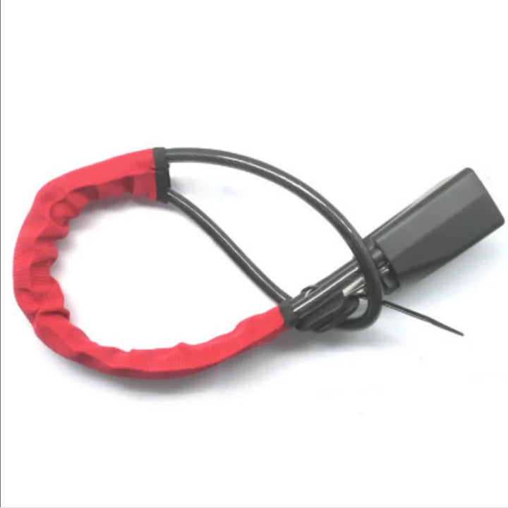 Car Steering Wheel Steel Lock Seat Belt Anti-theft Lock With 2 Keys Anti-theft Device Easy Installation Fits Most Cars SUV