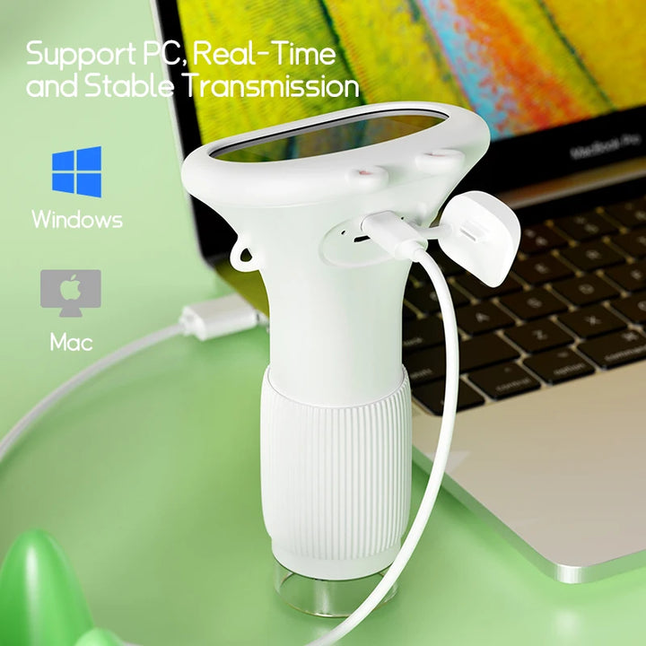 Microscope for Kids Children Microscope with 2 Inch Screen 1000x Zoom Mini Handheld Microscope Camera Christmas Birthday Gifts